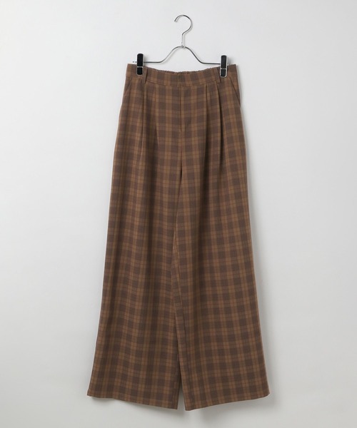 3.3 Field Trip （3.3フィールドトリップ）の「3.3 Field Trip／チェックスラックスパンツ（スラックス・レディース・カーキ/ブラウン/グレー・SMALL/MEDIUM）」の6枚目の写真