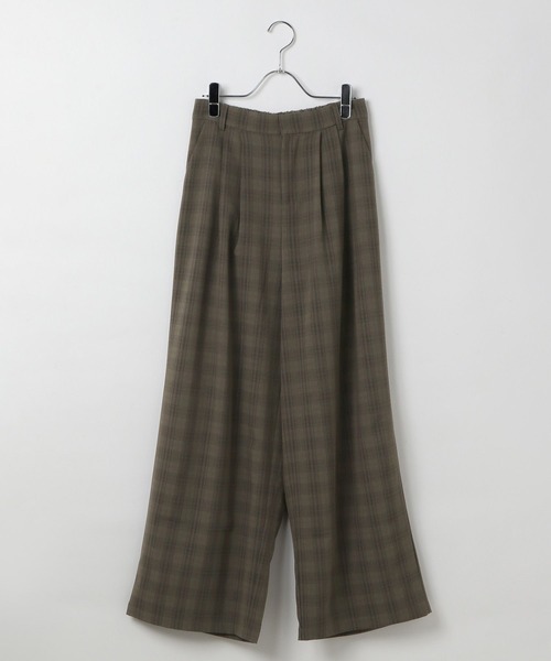 3.3 Field Trip （3.3フィールドトリップ）の「3.3 Field Trip／チェックスラックスパンツ（スラックス・レディース・カーキ/ブラウン/グレー・SMALL/MEDIUM）」の7枚目の写真