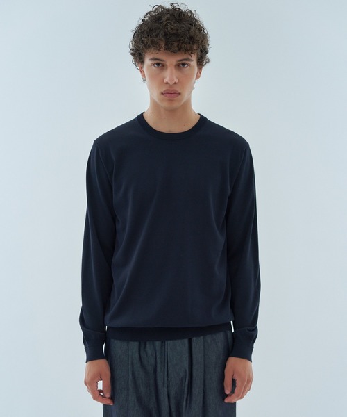 ESTNATION / ウォッシャブル クルーネックニット（ニット/セーター  