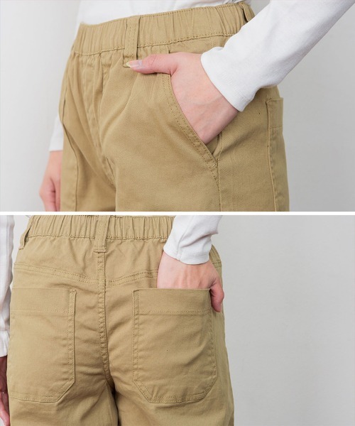 RCD(アールシーディー)の「ウエストゴムストレッチツイルベイカーパンツ(その他パンツ・レディース・カーキ/ブラック/ベージュ・3L/LL/L/M/4L)」の14枚目の写真