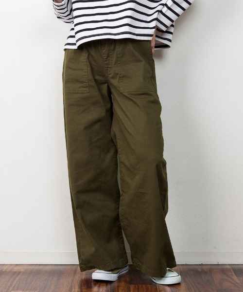 RCD(アールシーディー)の「ウエストゴムストレッチツイルベイカーパンツ(その他パンツ・レディース・カーキ/ブラック/ベージュ・3L/LL/L/M/4L)」の16枚目の写真
