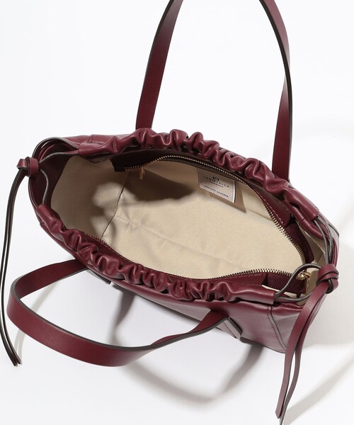 LORISTELLA（ロリステッラ）の「LORISTELLA ギャザー ショルダートート（ハンドバッグ・レディース・ライトブルー/ボルドー/ベージュ・FREE）」の12枚目の写真