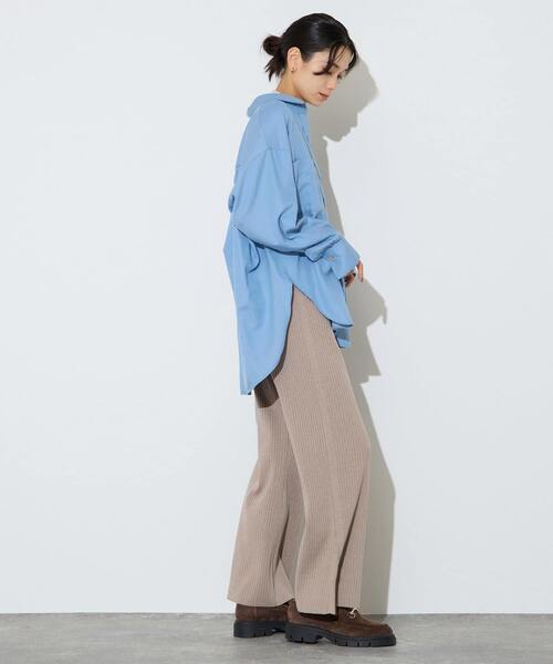 Liesse（リエス）の「コットンテンセルシャツ（シャツ/ブラウス・レディース・ブルー・FREE）」の8枚目の写真