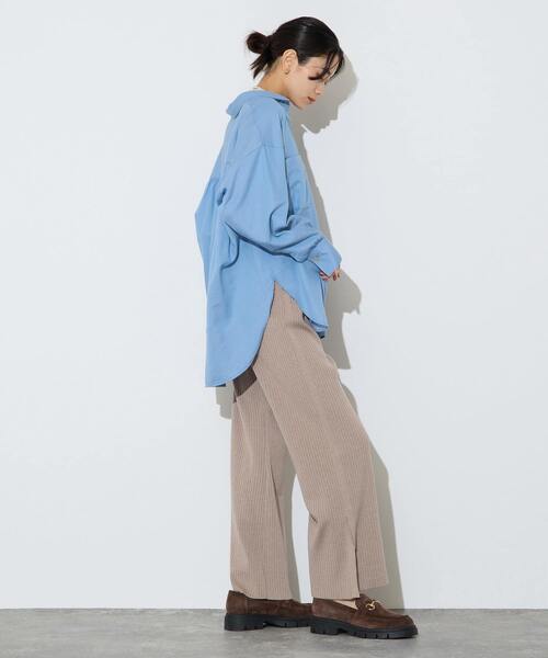 Liesse（リエス）の「コットンテンセルシャツ（シャツ/ブラウス・レディース・ブルー・FREE）」の10枚目の写真