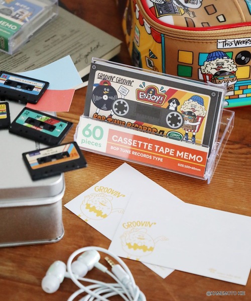 BOP TUNE RECORDS】カセットテープメモ（ステーショナリー