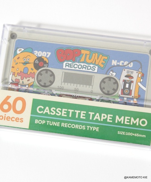 セール】【BOP TUNE RECORDS】カセットテープメモ（ステーショナリー