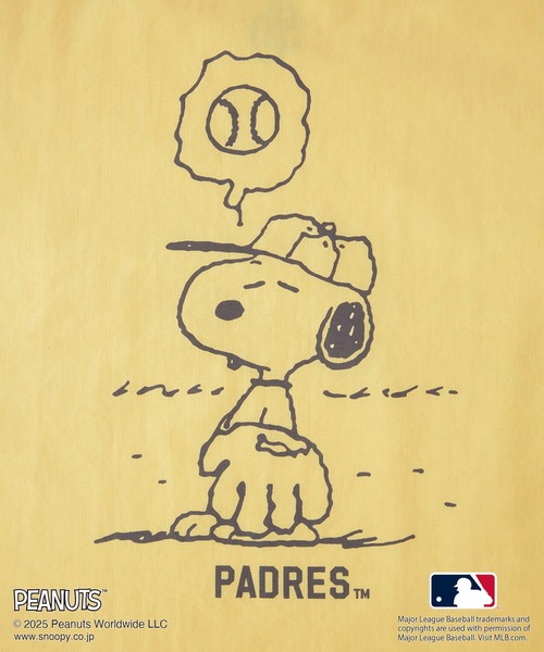 PEANUTS×MLB COLLECTION by ROPE' PICNIC】プリントトートバッグ