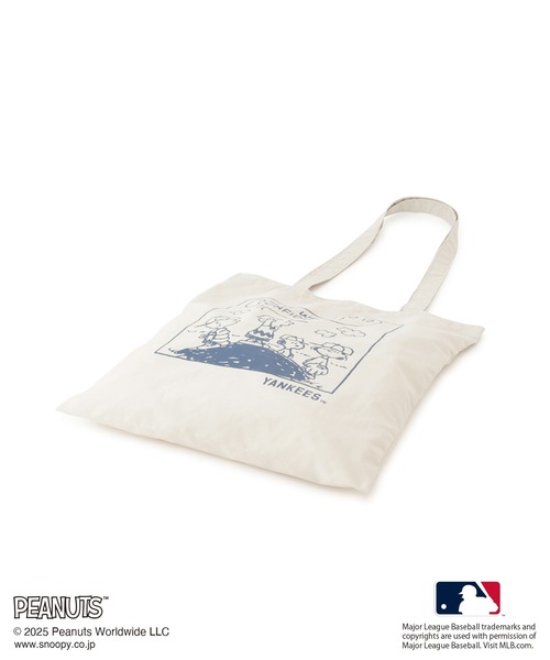 PEANUTS×MLB COLLECTION by ROPE' PICNIC】プリントトートバッグ