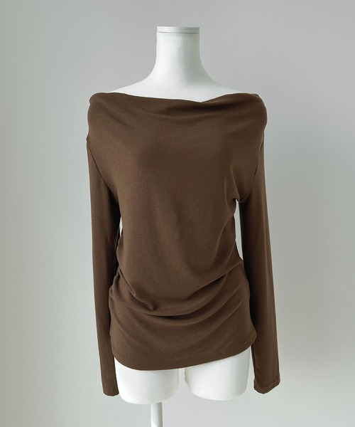 CHARME BY MICOLA(シャルムバイミコラ)の「ワンホン女子♪チョーカー付オフショルトップス(Tシャツ/カットソー・レディース・ブラック/ブラウン/ホワイト・FREE)」の20枚目の写真