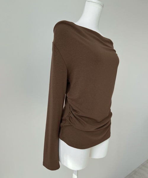 CHARME BY MICOLA(シャルムバイミコラ)の「ワンホン女子♪チョーカー付オフショルトップス(Tシャツ/カットソー・レディース・ブラック/ブラウン/ホワイト・FREE)」の22枚目の写真
