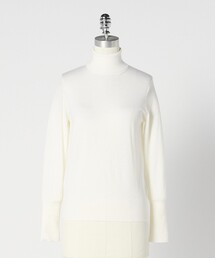 【新品タグ付】LOEFF ロエフ クルーネックニット オフホワイト¥37,400 LOEFF＞ダメージ クルーネック プルオーバー UNISEX