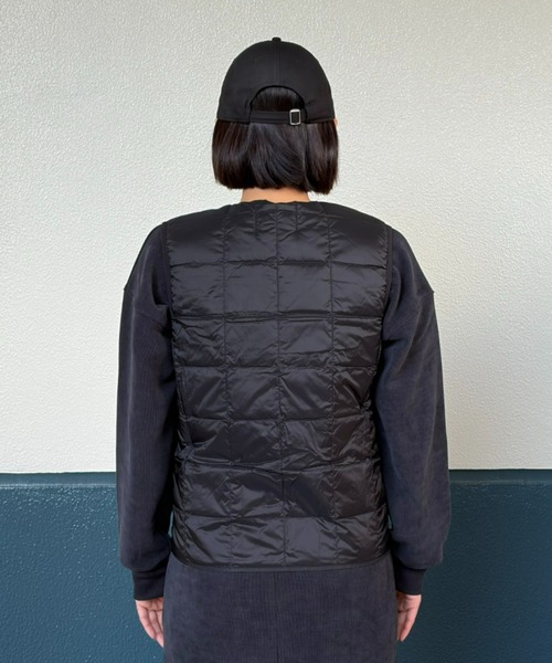 TAION(タイオン)の「【TAION】CREW NECK BUTTON DOWN VEST(ダウンベスト・レディース・グレイッシュベージュ/レオパード/ブラック・LARGE/X-LARGE/MEDIUM)」の12枚目の写真