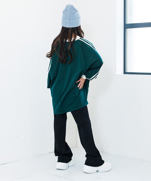 algy（アルジー）の「スムースBIGロンT（Tシャツ/カットソー・キッズ・オフホワイト/ブルー/グリーン・SMALL/MEDIUM/XX-SMALL/X-SMALL）」の5枚目の写真