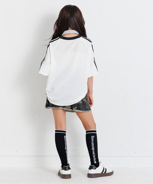 algy（アルジー）の「スムースBIGロンT（Tシャツ/カットソー・キッズ・オフホワイト/ブルー/グリーン・SMALL/MEDIUM/XX-SMALL/X-SMALL）」の7枚目の写真