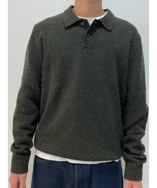 セール】メリノウールブレンド ポロセーター（ニット/セーター）｜GAP