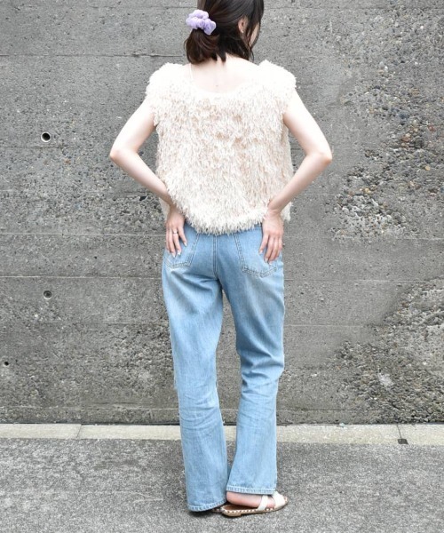 Bleu Bleuet(ブルーブルーエ)の「【ZOZO限定】フリンジ2wayベスト(ベスト・レディース・ブラック系その他/アイボリー/ブラック/ベージュ/ホワイト系その他/ベージュ系その他・FREE)」の20枚目の写真