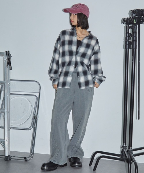 Anchor Smith(アンカー スミス)の「2WAYリバーシブル ブリーチ加工オンブレチェックシャツ(シャツ/ブラウス・レディース・ブラウン/レッド/ブラック・M/L)」の10枚目の写真