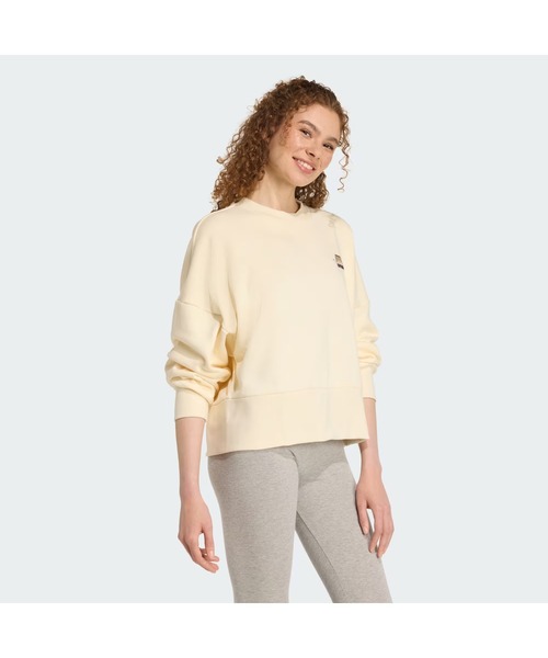 adidas（アディダス）の「《adidas》53 WCATｸﾞﾗﾌｨｯｸｸﾙｰSWT（スウェット・レディース・ホワイト系その他/ダークブルー・L/M/S/XL）」の6枚目の写真