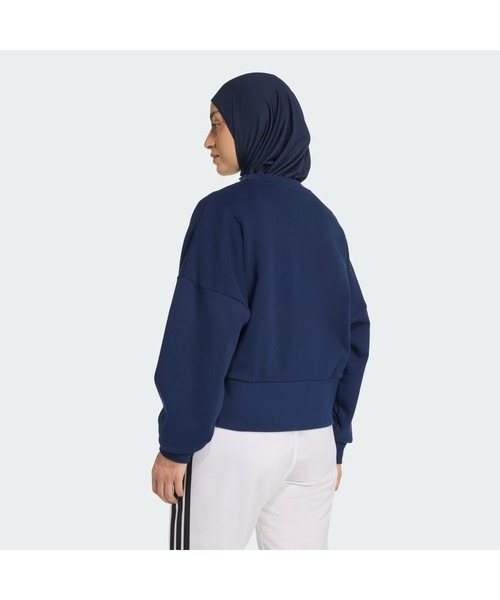 adidas（アディダス）の「《adidas》53 WCATｸﾞﾗﾌｨｯｸｸﾙｰSWT（スウェット・レディース・ホワイト系その他/ダークブルー・L/M/S/XL）」の12枚目の写真