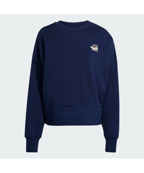 adidas（アディダス）の「《adidas》53 WCATｸﾞﾗﾌｨｯｸｸﾙｰSWT（スウェット・レディース・ホワイト系その他/ダークブルー・L/M/S/XL）」の15枚目の写真