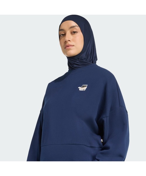 adidas（アディダス）の「《adidas》53 WCATｸﾞﾗﾌｨｯｸｸﾙｰSWT（スウェット・レディース・ホワイト系その他/ダークブルー・L/M/S/XL）」の17枚目の写真