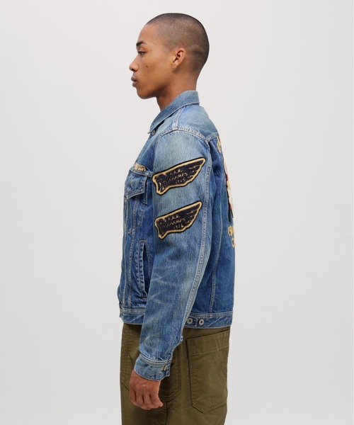 Champion(チャンピオン)の「《A.A.R.C》DENIM JACKET "CHAMPION CUSTOM" / デニムジャケット チャンピオンカスタム / AVIREX / アヴィレックス(デニムジャケット・メンズ・ライトインディゴブルー/インディゴブルー・X-LARGE/MEDIUM/LARGE/XX-LARGE)」の14枚目の写真