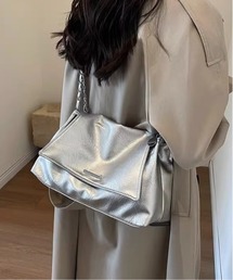 Burner（バーナー）の「【OKUOKU　0909】フェイクレザー チェーンフラップ　ショルダーバッグ oku-bag-6-31（ショルダーバッグ）」