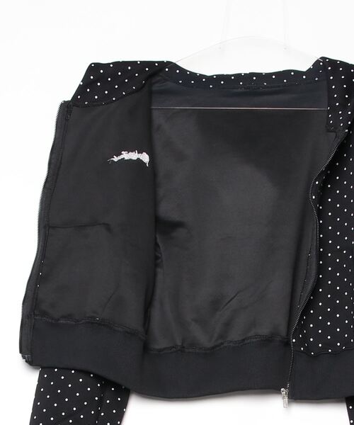 gossip！ロサンゼルス（ゴシップロサンゼルス）の「Y2K 着回し力バツグン！ゆるっとラフな万能ショートジップドット柄パーカーUV対策（パーカー・レディース・ドット・FREE）」の3枚目の写真