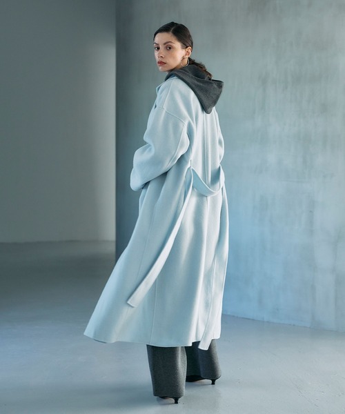 ウールメルトンロングリバーコート（その他アウター）｜N.O.R.C