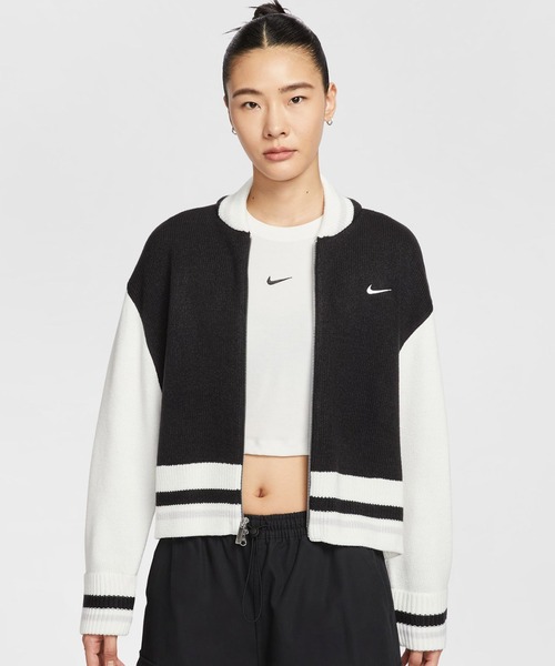 NIKE（ナイキ）の「NIKE AS W NSW CARDIGAN STREET / ナイキ ウィメンズ NSW カーディガン ストリート 【SP】（カーディガン/ボレロ・レディース・ブラック/レッド/ブラウン・S/L/M）」の7枚目の写真