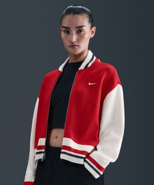 NIKE（ナイキ）の「NIKE AS W NSW CARDIGAN STREET / ナイキ ウィメンズ NSW カーディガン ストリート 【SP】（カーディガン/ボレロ・レディース・ブラック/レッド/ブラウン・S/L/M）」の14枚目の写真