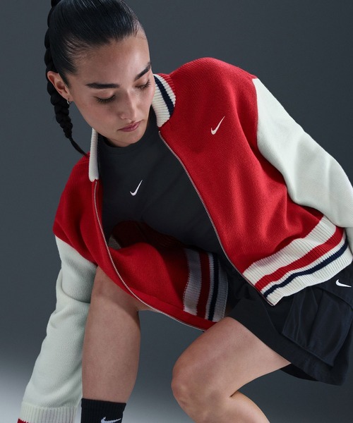 NIKE（ナイキ）の「NIKE AS W NSW CARDIGAN STREET / ナイキ ウィメンズ NSW カーディガン ストリート 【SP】（カーディガン/ボレロ・レディース・ブラック/レッド/ブラウン・S/L/M）」の19枚目の写真