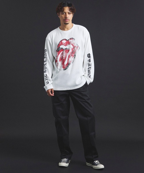 JACKROSE（ジャックローズ）の「B-TRS-Lips&Tongue サーマルLSTEE（Tシャツ/カットソー・メンズ・ホワイト/レッド/ブラック・M/L）」の16枚目の写真