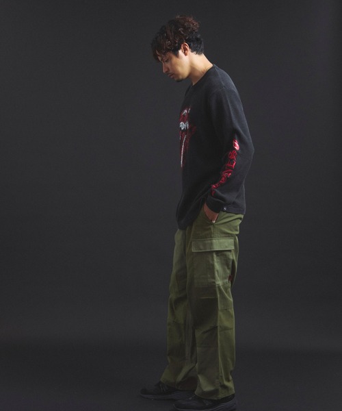 JACKROSE（ジャックローズ）の「B-TRS-Lips&Tongue サーマルLSTEE（Tシャツ/カットソー・メンズ・ホワイト/レッド/ブラック・M/L）」の7枚目の写真