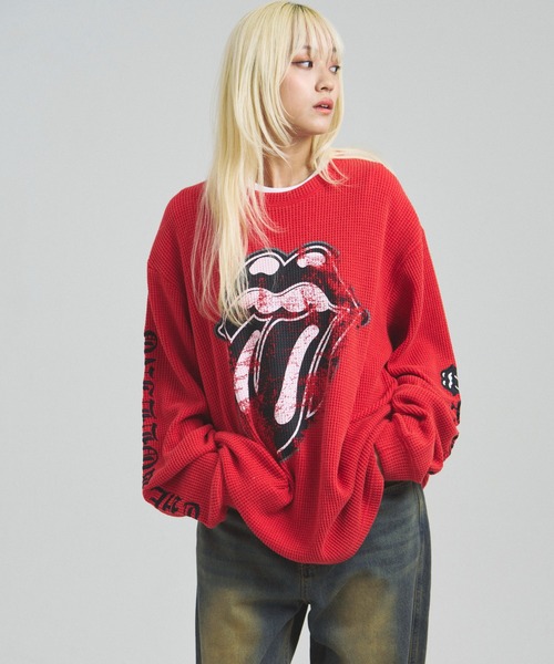 JACKROSE（ジャックローズ）の「B-TRS-Lips&Tongue サーマルLSTEE（Tシャツ/カットソー・メンズ・ホワイト/レッド/ブラック・M/L）」の20枚目の写真