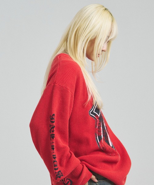 JACKROSE（ジャックローズ）の「B-TRS-Lips&Tongue サーマルLSTEE（Tシャツ/カットソー・メンズ・ホワイト/レッド/ブラック・M/L）」の11枚目の写真