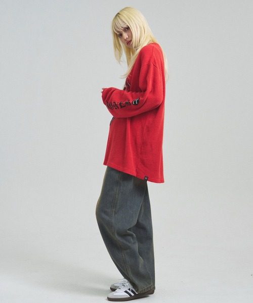 JACKROSE（ジャックローズ）の「B-TRS-Lips&Tongue サーマルLSTEE（Tシャツ/カットソー・メンズ・ホワイト/レッド/ブラック・M/L）」の19枚目の写真