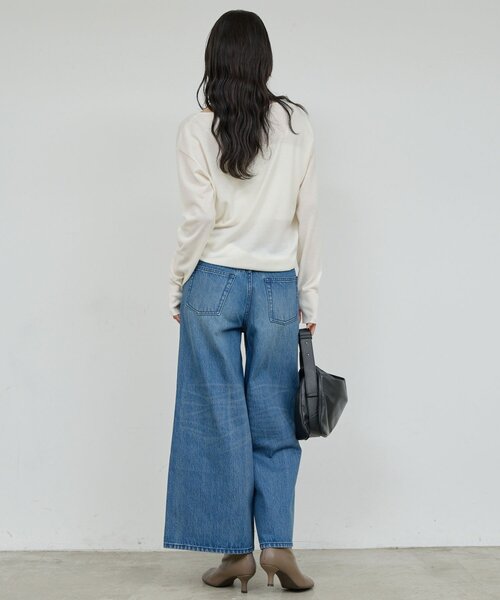 GALLARDAGALANTE（ガリャルダガランテ）の「【手洗い可】メリノウールニットプルオーバー（ニット/セーター・レディース・グレー/オフホワイト/ピンク/ブルー・FREE）」の13枚目の写真