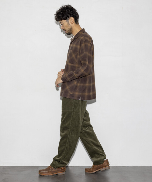 PENDLETON（ペンドルトン）の「PENDLETON/ペンドルトン 別注 コットンシャギー オープンカラー チェックロングスリーブシャツ（シャツ/ブラウス・メンズ・ネイビー/ブラウン/ナチュラル・MEDIUM/LARGE）」の9枚目の写真