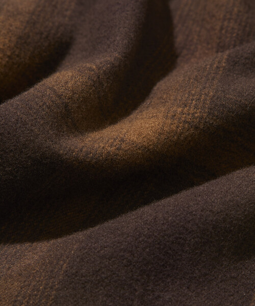 PENDLETON（ペンドルトン）の「PENDLETON/ペンドルトン 別注 コットンシャギー オープンカラー チェックロングスリーブシャツ（シャツ/ブラウス・メンズ・ネイビー/ブラウン/ナチュラル・MEDIUM/LARGE）」の13枚目の写真