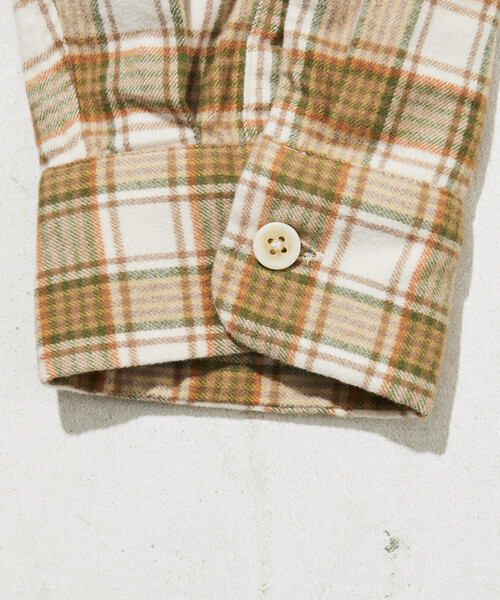 PENDLETON（ペンドルトン）の「PENDLETON/ペンドルトン 別注 コットンシャギー オープンカラー チェックロングスリーブシャツ（シャツ/ブラウス・メンズ・ネイビー/ブラウン/ナチュラル・MEDIUM/LARGE）」の22枚目の写真