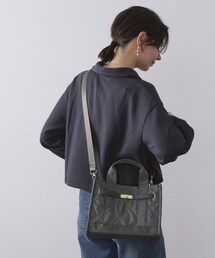 OPAQUE.CLIP | 【2WAY】ダイヤキルティングスクエアミドルショルダーバッグ(ショルダーバッグ)
