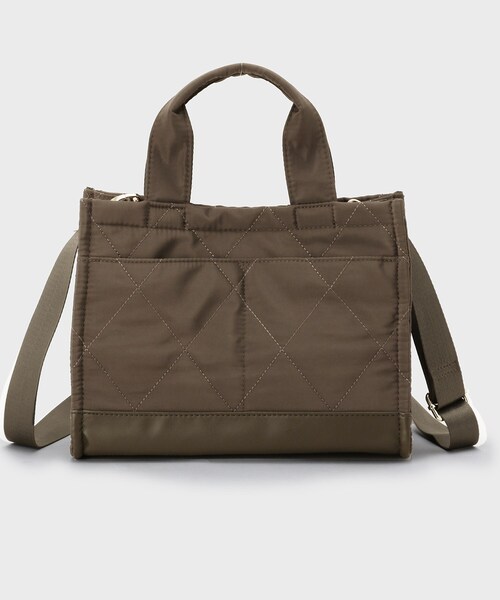 OPAQUE.CLIP（オペークドットクリップ）の「【2WAY】ダイヤキルティングスクエアミドルショルダーバッグ（ショルダーバッグ・レディース・ブラウン系その他/チャコールグレー/ブラック・00）」の16枚目の写真