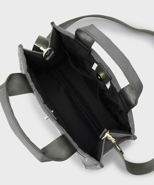 OPAQUE.CLIP（オペークドットクリップ）の「【2WAY】ダイヤキルティングスクエアミドルショルダーバッグ（ショルダーバッグ・レディース・ブラウン系その他/チャコールグレー/ブラック・00）」の18枚目の写真