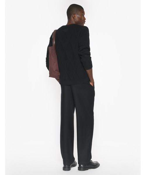 Maison Kitsune（メゾンキツネ）の「TEXTURED WOOL ARGYLE CARDIGAN（カーディガン/ボレロ・メンズ・ブラック・S/M/L）」の6枚目の写真