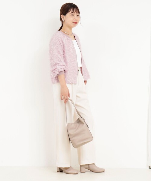 MICO COULIER（ミコクリエ）の「フェザージャガードブルゾン（ブルゾン・レディース・チャコールグレー/ベビーピンク/ネイビー・38）」の14枚目の写真