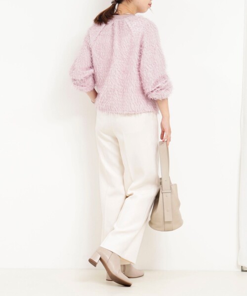 MICO COULIER（ミコクリエ）の「フェザージャガードブルゾン（ブルゾン・レディース・チャコールグレー/ベビーピンク/ネイビー・38）」の15枚目の写真