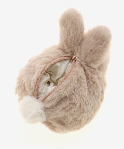 MAJESTIC LEGON（マジェスティックレゴン）の「モチーフアニマルポーチ（ポーチ・レディース・オフホワイト/ホワイト系その他2/ベージュ/A/ホワイト系その他/ライトグレー・FREE）」の19枚目の写真