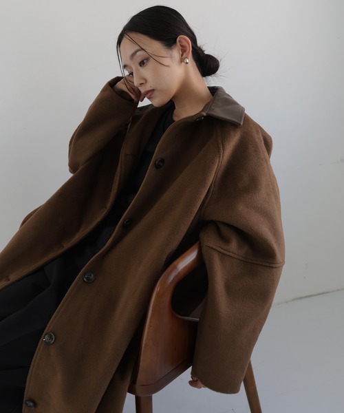 クロードモンタナ レディースコート ブラウン クロードモンタナ レディースコート ブラウン