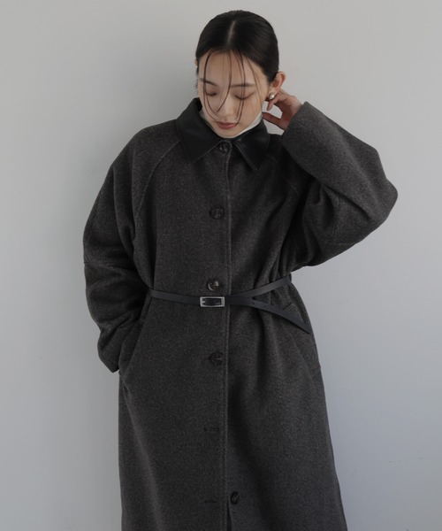 モッサ ベルト付きロングコート（ダウンジャケット/コート）｜hellam